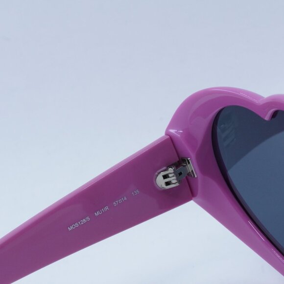 Moschino MOS128/S 0MU1 IR Geometric Sunglasses - Fuchsia\Grey - Picture 10 of 12